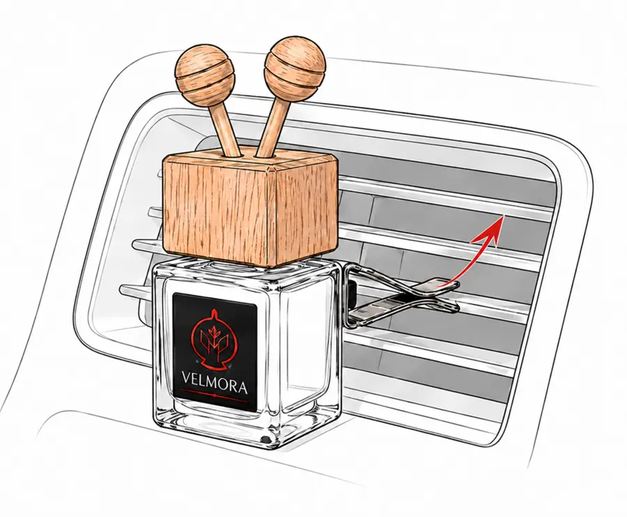 Attach the diffuser to the AC vent
